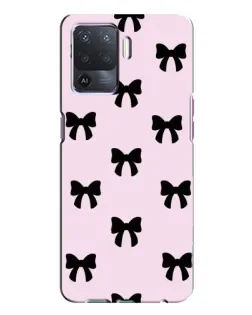 Чохол для OPPO A94 з картинкою «Чорні банти Coquette»