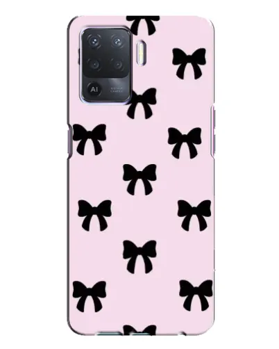 Чохол для OPPO A94 з картинкою «Чорні банти Coquette»