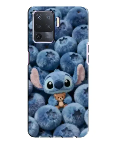 Чехол для OPPO A94 с картинкой «Стич и голубика» Чехол для OPPO A94 с картинкой «Стич и голубика»