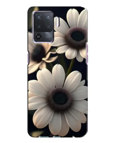 Чехол для OPPO A94 с картинкой «Белые маргаритки макро»