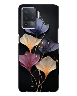 Чехол для OPPO A94 с картинкой «Лиловые цветы грации»
