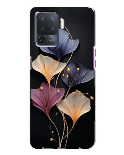 Чехол для OPPO A94 с картинкой «Лиловые цветы грации»