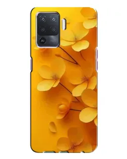 Чехол для OPPO A94 с картинкой «Золотые лепестки»