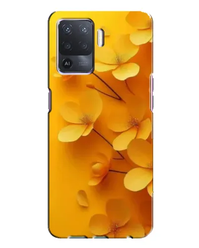 Чехол для OPPO A94 с картинкой «Золотые лепестки»