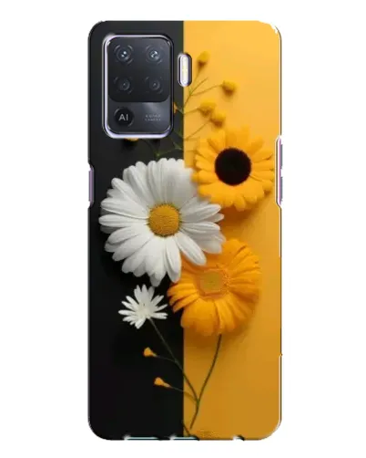 Чехол для OPPO A94 с картинкой «Подсолнух и ромашка»