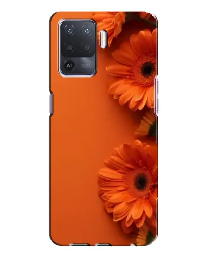 Чехол для OPPO A94 с картинкой «Оранжевые герберы»