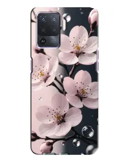 Чехол для OPPO A94 с картинкой «Нежная сакура и капли»
