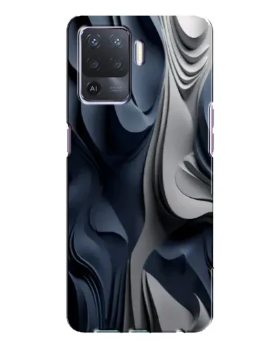 Чохол для OPPO A94 з картинкою «Об'ємні сині складки»