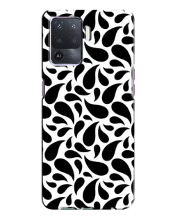Чохол для OPPO A94 з картинкою «Контрастні чорні краплі»