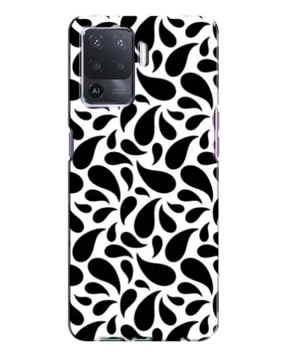 Чохол для OPPO A94 з картинкою «Контрастні чорні краплі»