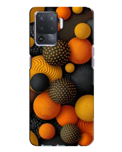 Чохол для OPPO A94 з картинкою «Об'ємні помаранчеві сфери»