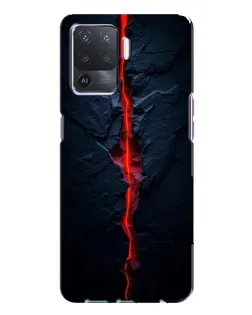 Чохол для OPPO A94 з картинкою «Червона лавова тріщина»