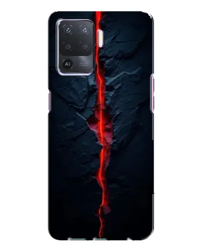 Чохол для OPPO A94 з картинкою «Червона лавова тріщина»