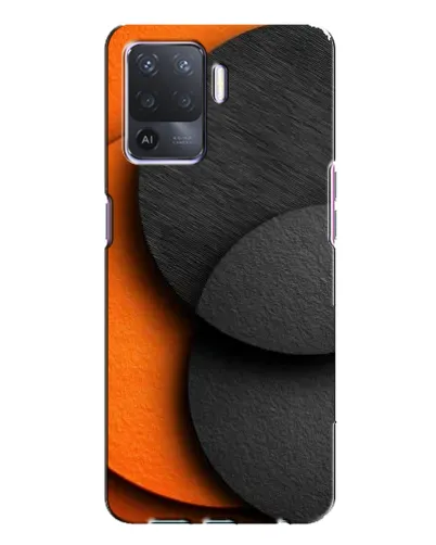 Чохол для OPPO A94 з картинкою «Геометрія помаранчевих кіл»