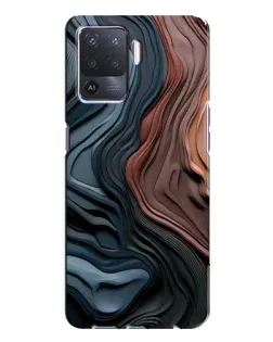 Чохол для OPPO A94 з картинкою «Кольорові хвилі каньйону»