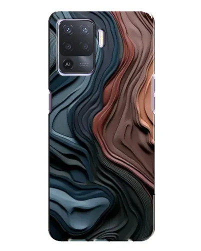 Чохол для OPPO A94 з картинкою «Кольорові хвилі каньйону»