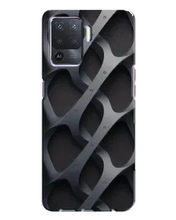 Чохол для OPPO A94 з картинкою «Об'ємне сіре плетіння»