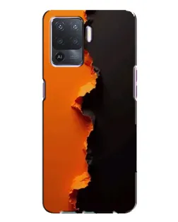 Чохол для OPPO A94 з картинкою «Помаранчевий розлом»