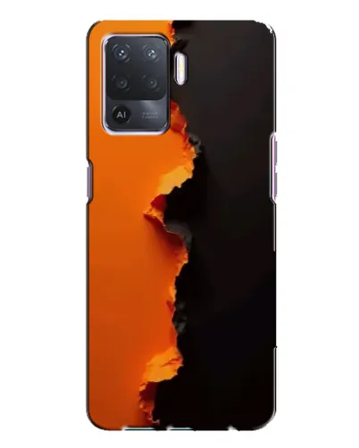 Чохол для OPPO A94 з картинкою «Помаранчевий розлом»