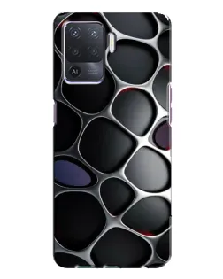 Чохол для OPPO A94 з картинкою «Об'ємна темна решітка»