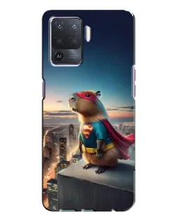 Чехол для OPPO A94 с картинкой «Капи-мен супергерой»