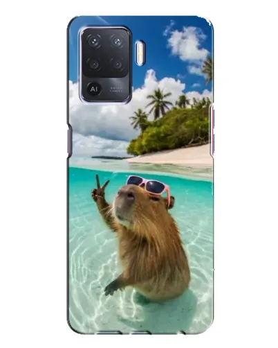 Чехол для OPPO A94 с картинкой «Капибара на море» Чехол для OPPO A94 с картинкой «Капибара на море»
