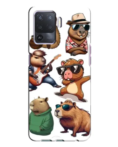 Чехол для OPPO A94 с картинкой «Крутые капибары музыканты» Чехол для OPPO A94 с картинкой «Крутые капибары музыканты»