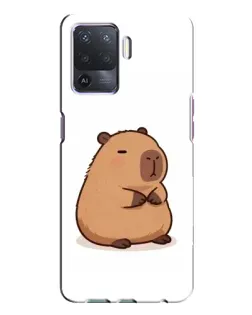 Чехол для OPPO A94 с картинкой «Толстенькая капибара»