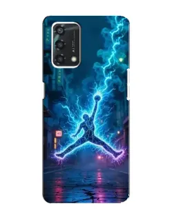Чехол для OPPO A95 с картинкой «Jordan Gold Jumpman»