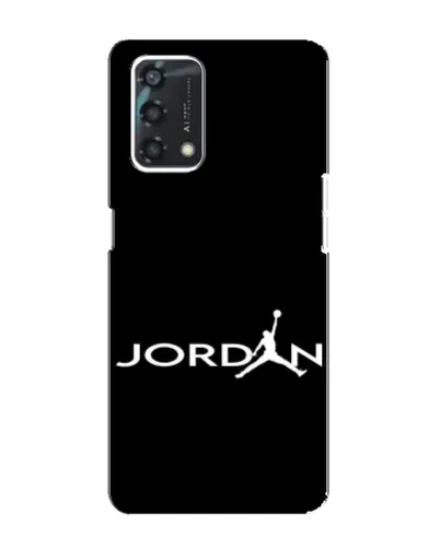 Чехол для OPPO A95 с картинкой «Jordan White Logo»