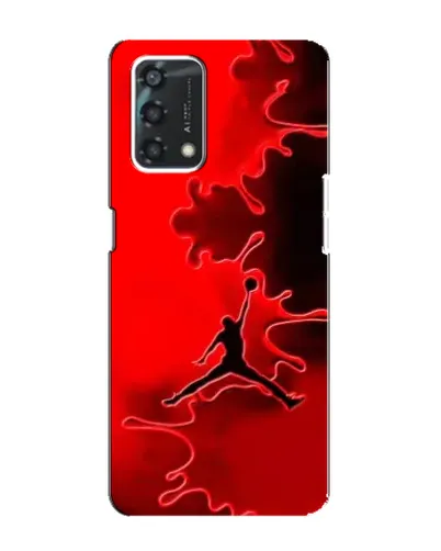Чехол для OPPO A95 с картинкой «Jordan Red Smoke»