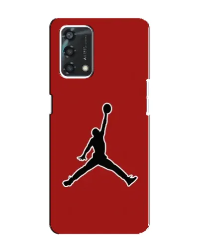 Чехол для OPPO A95 с картинкой «Jordan Red Back»