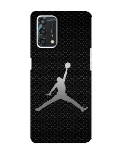 Чехол для OPPO A95 с картинкой «Jordan Dark Carbon»