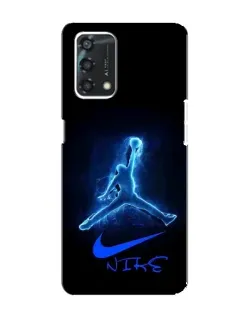 Чехол для OPPO A95 с картинкой «Jordan Neon Blue» Чехол для OPPO A95 с картинкой «Jordan Neon Blue»