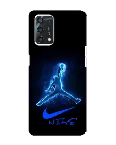 Чехол для OPPO A95 с картинкой «Jordan Neon Blue»