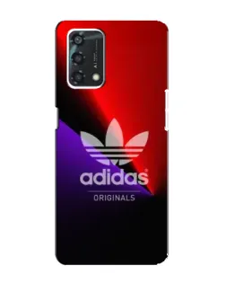 Чехол для OPPO A95 с картинкой «Adidas Red Neon»