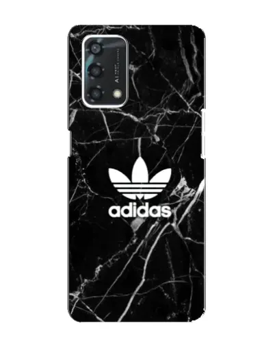 Чехол для OPPO A95 с картинкой «Белый мрамор Adidas»