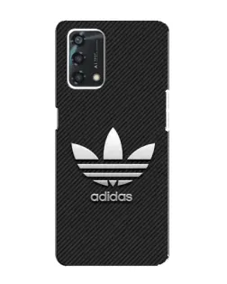 Чехол для OPPO A95 с картинкой «Adidas Карбоновая текстура»