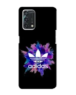 Чехол для OPPO A95 с картинкой «Взрыв красок Adidas»