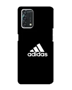 Чехол для OPPO A95 с картинкой «Черная классика Adidas»