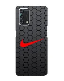 Чехол для OPPO A95 с картинкой «Nike — карбоновая сетка»
