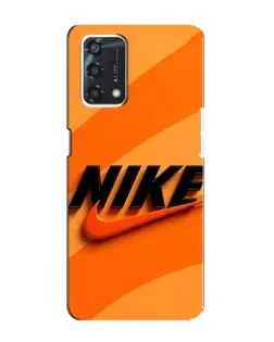 Чехол для OPPO A95 с картинкой «Оранжевый драйв Nike»