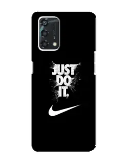Чехол для OPPO A95 с картинкой «Текстовый принт Nike»