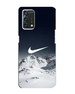 Чехол для OPPO A95 с картинкой «Nike — зимние горы»