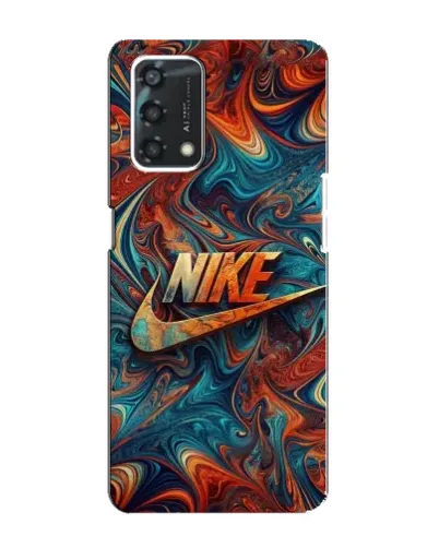 Чехол для OPPO A95 с картинкой «Nike в абстракции»