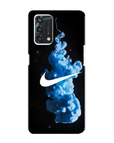 Чехол для OPPO A95 с картинкой «Nike и синий дым»