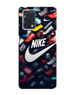Чехол для OPPO A95 с картинкой «Коллекция кроссовок Nike»