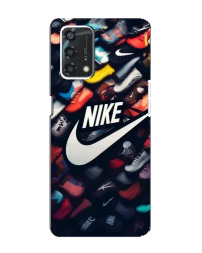 Чехол для OPPO A95 с картинкой «Коллекция кроссовок Nike»