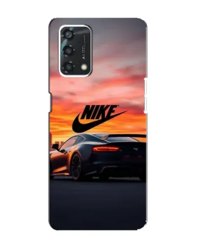 Чехол для OPPO A95 с картинкой «Nike и суперкар»