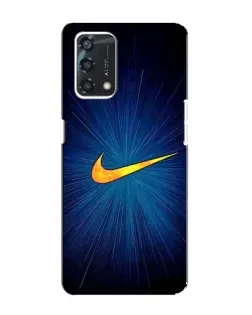 Чохол для OPPO A95 з картинкою «Синій пульс Nike» Чохол для OPPO A95 з картинкою «Синій пульс Nike»